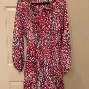 Haptics Multicolor Patterned Dress